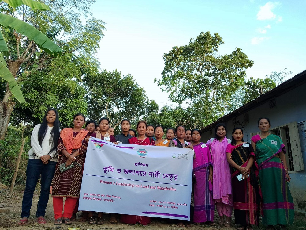 Women's Land Rights Network organized training on `women leadership in land and water-bodies’ in khagrachari on 26-27th Nov 2022